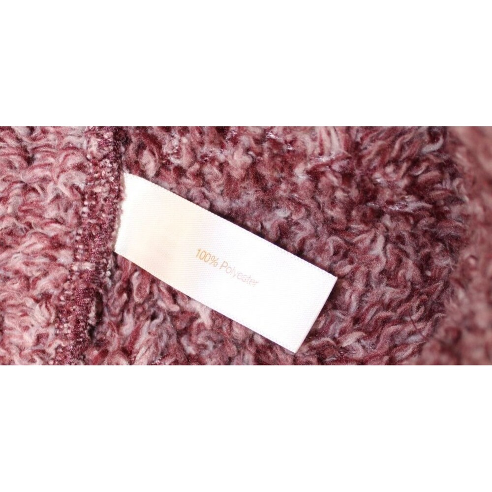 Koolaburra by UGG Womens XS Lounge Pants Joggers Burgundy Fuzzy Sherpa Fleece - Picture 6 of 6